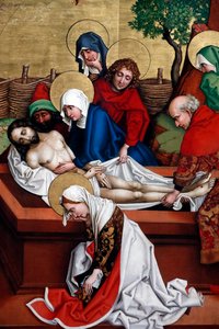 Jesus is Placed in the Tomb by Martin Schongauer